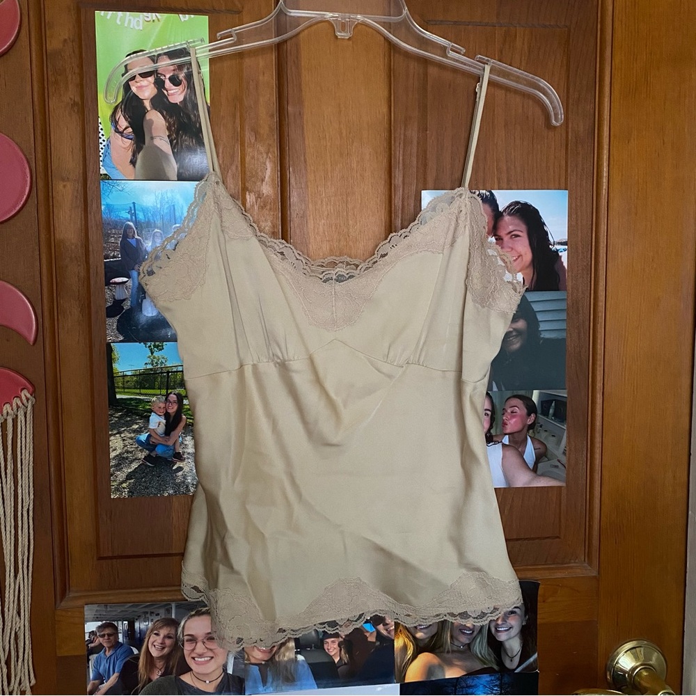 Ann Taylor Cream Lace Cami Top